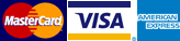 visa, mastercard and american express logos